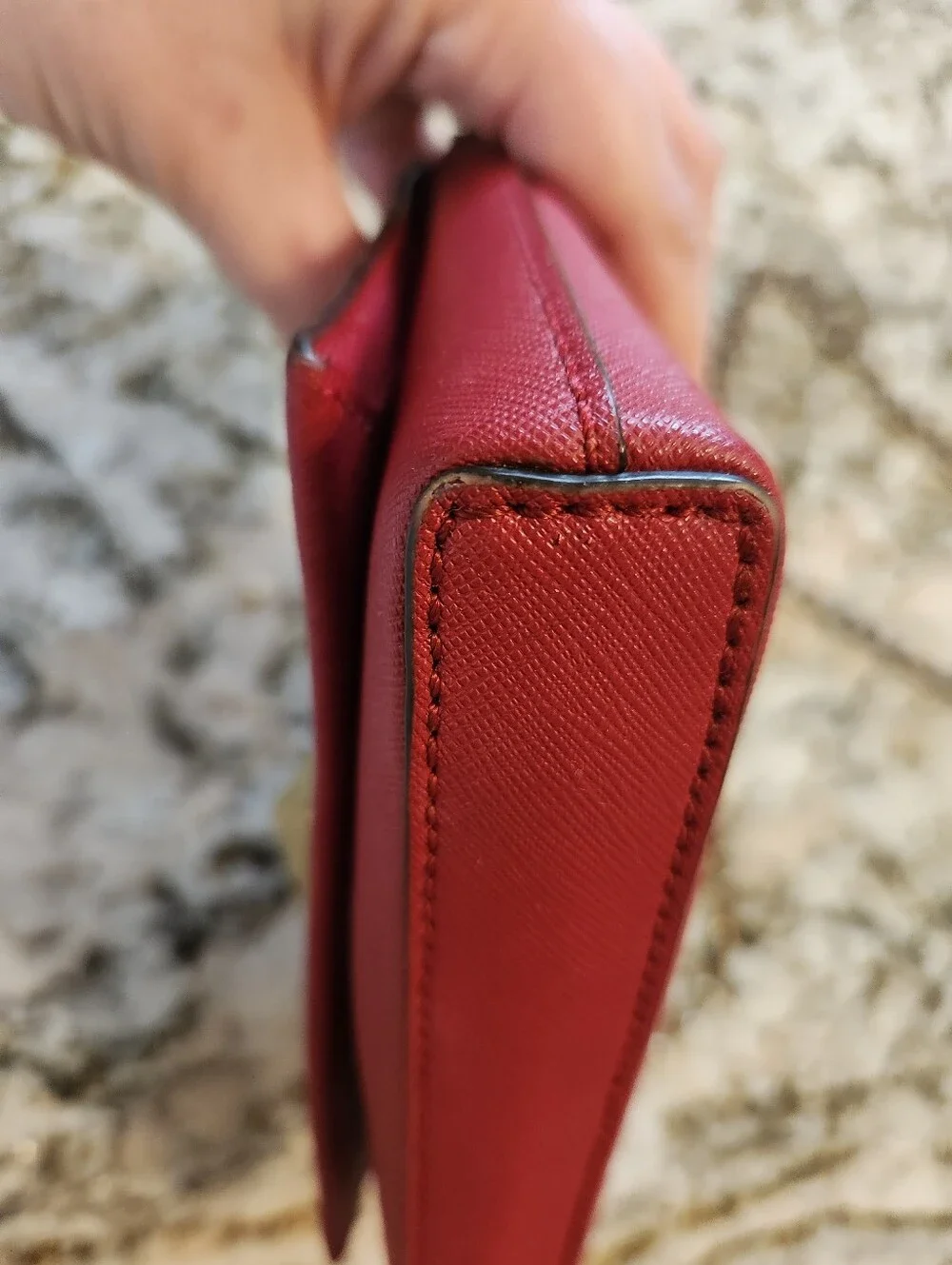 Kate Spade New York Newbury Lane Sally Crossbody Red, Saffiano Leather EUC Purse
